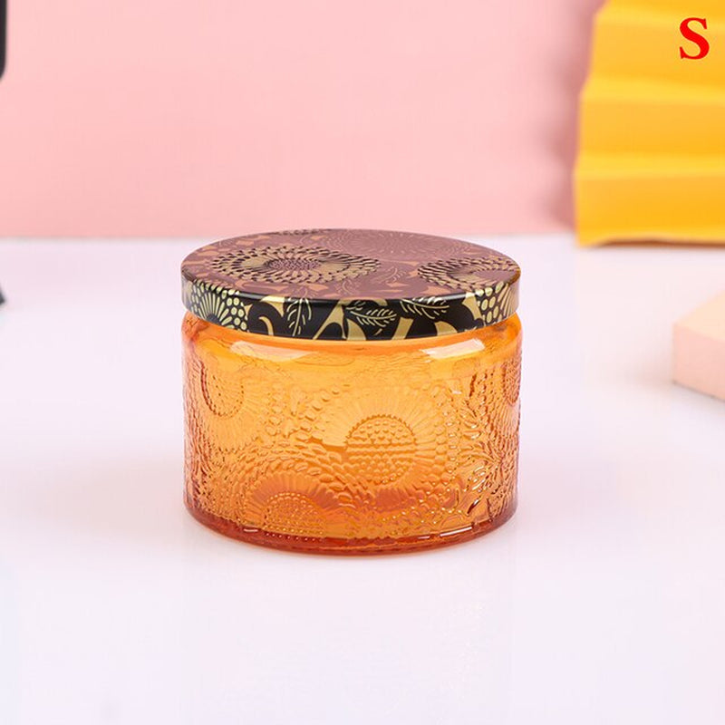 120Ml Candle Holder Glass Containers Candle Cup with Bamboo Lid Scented Candle Jar Home Diy Candle Making Accessories