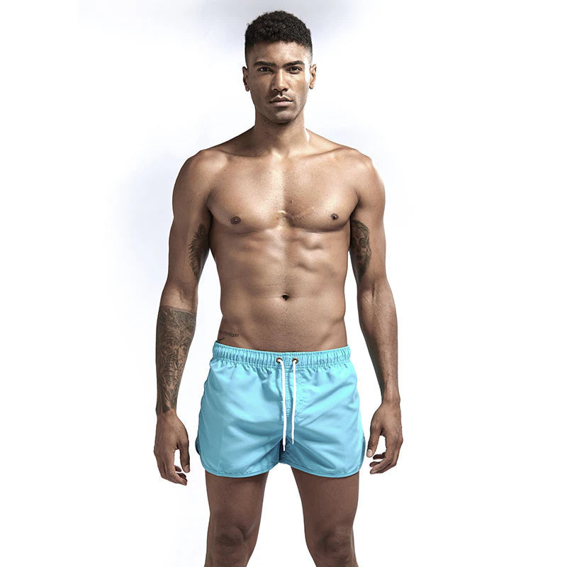 Men'S Swim Shorts Swim Trunks Quick Dry Board Shorts Bathing Suit Breathable Drawstring with Pockets for Surfing Beach Summer