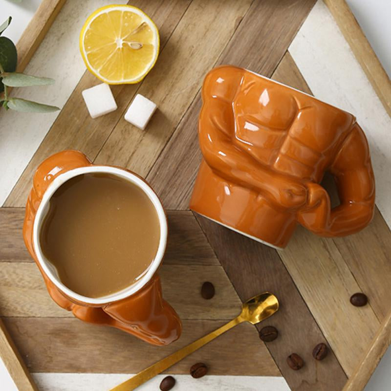 Elevated Ceramics: Mastodon Muscle Cup for Creative and Large Capacity Home Drinkware